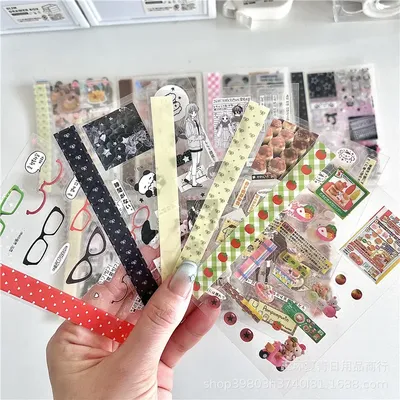 18Pcs Nette Japanische Retro Frühen Anime Cut Film Aufkleber Kawaii Sammelalbum Journal DIY Image