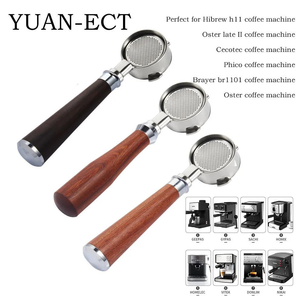 51 mm Kaffee-Naked-Siebträger mit 1 2 4 Tassen Korb-Set für Homix Hibrew h11 Oster Cecotec Phico Brayer br1101 Kaffeemaschine Image