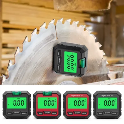 New Angle Protractor 360 Degree Mini Electronic Digital Protractor Magnet Inclinometer Angle Finder Gauge Measurement Box