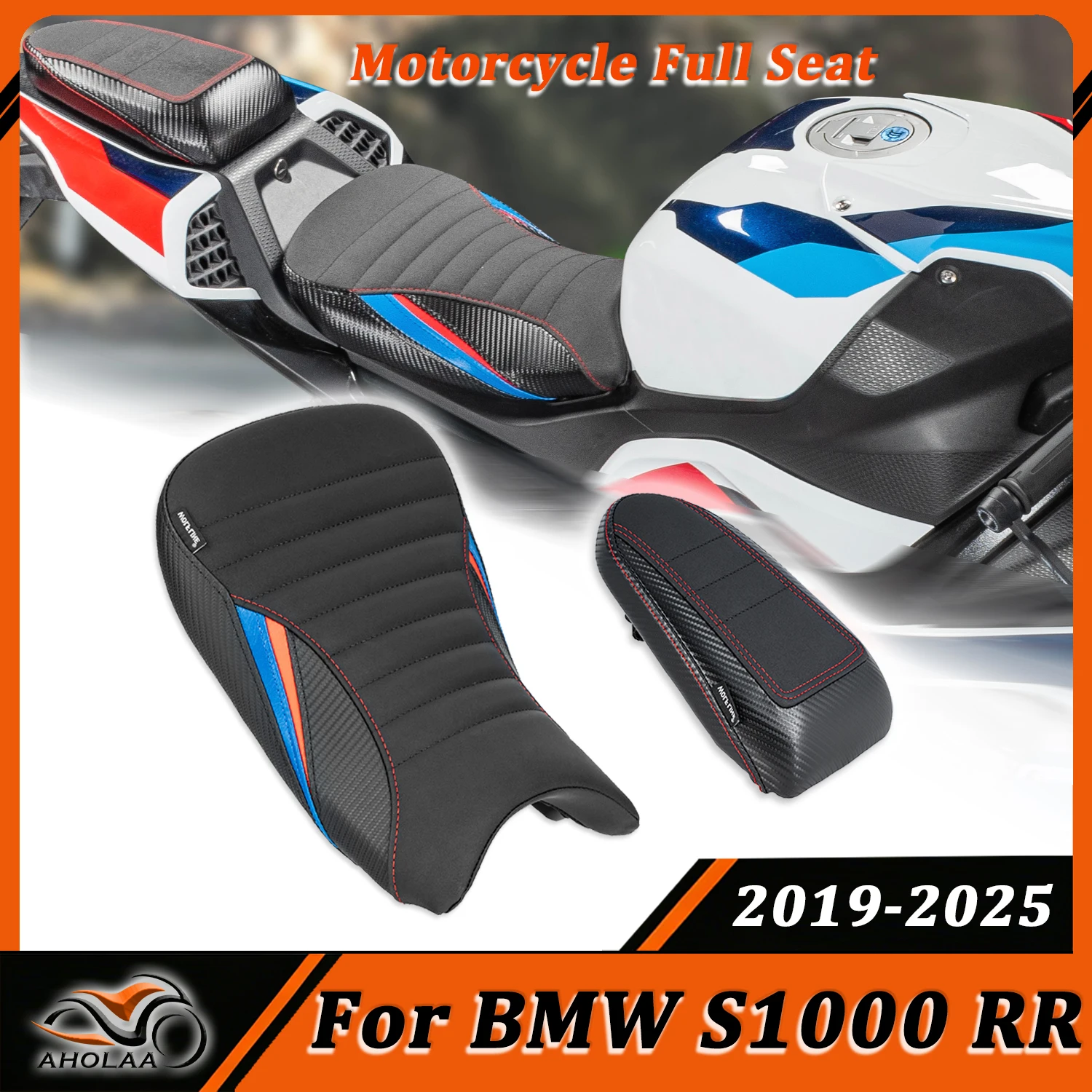 Für S1000RR Vorne Fahrer Hinten Solo Sitzkissen Für BMW S1000 RR S 1000RR Motorrad Fahrer Passagier Sitz 2019-2025 2024 2023