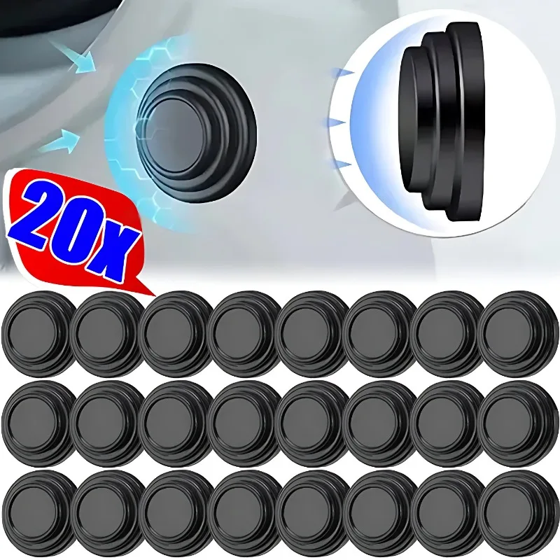 Auto Tür Anti-Kollision Silikon Pads Schallschutz Dichtung Auto Schalldichte Stoßfest Dichtung Gummi Pad Tür Rand Aufkleber Image