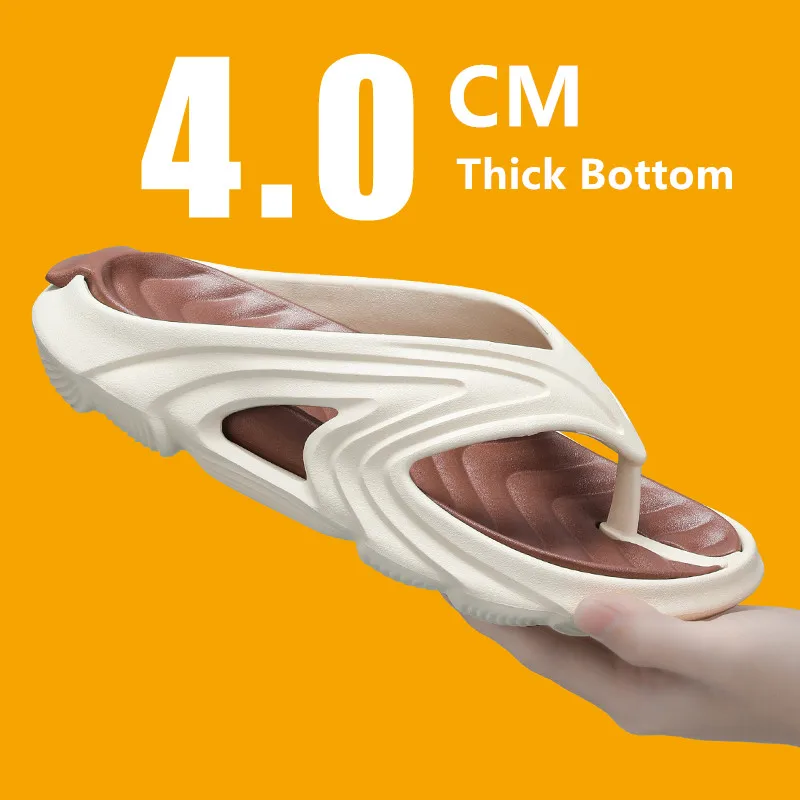Sommer männer Plattform Flip-Flops Weiche Sohle EVA Hausschuhe für Männer Outdoor Casual Strand Schuhe Hause Nicht-slip bad Rutschen Schuhe