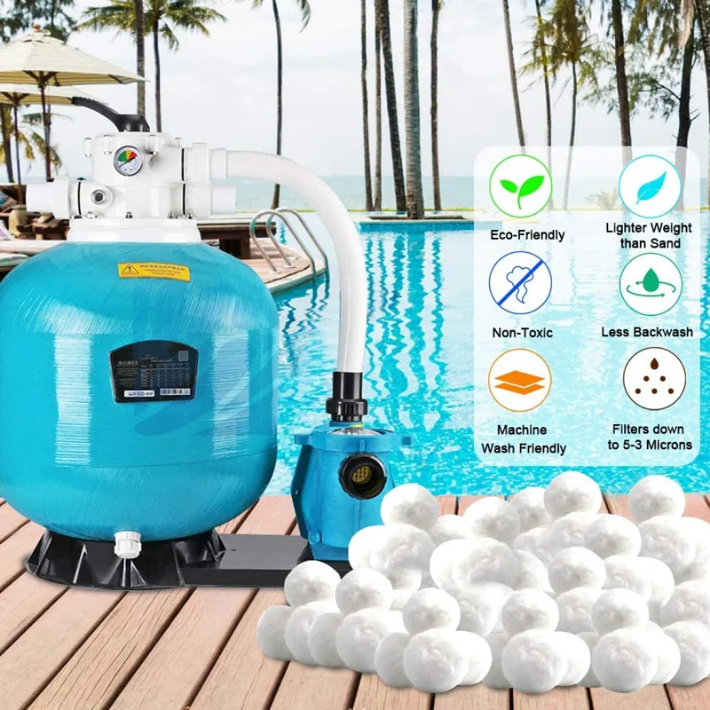 Hohe Effiziente Industrie Wasser Behandlung Sand Filter Media Faser Ball Schwimmen Pool Filter Ball Für Aquarium Image