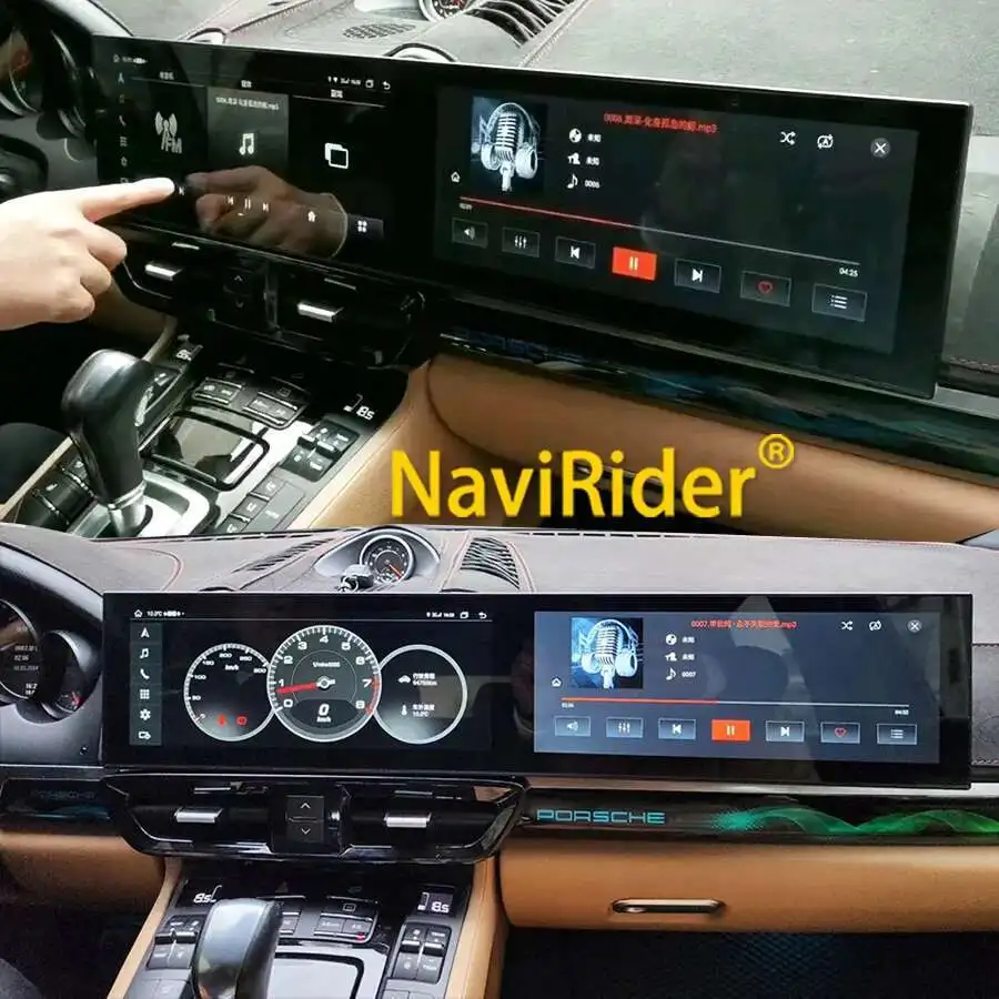 Dual Bildschirm Für Porsche Cayenne 958 92A 2010-2017 Auto Android Auto Carplay Radio Stereo Multimedia Navigation GPS video Player Image