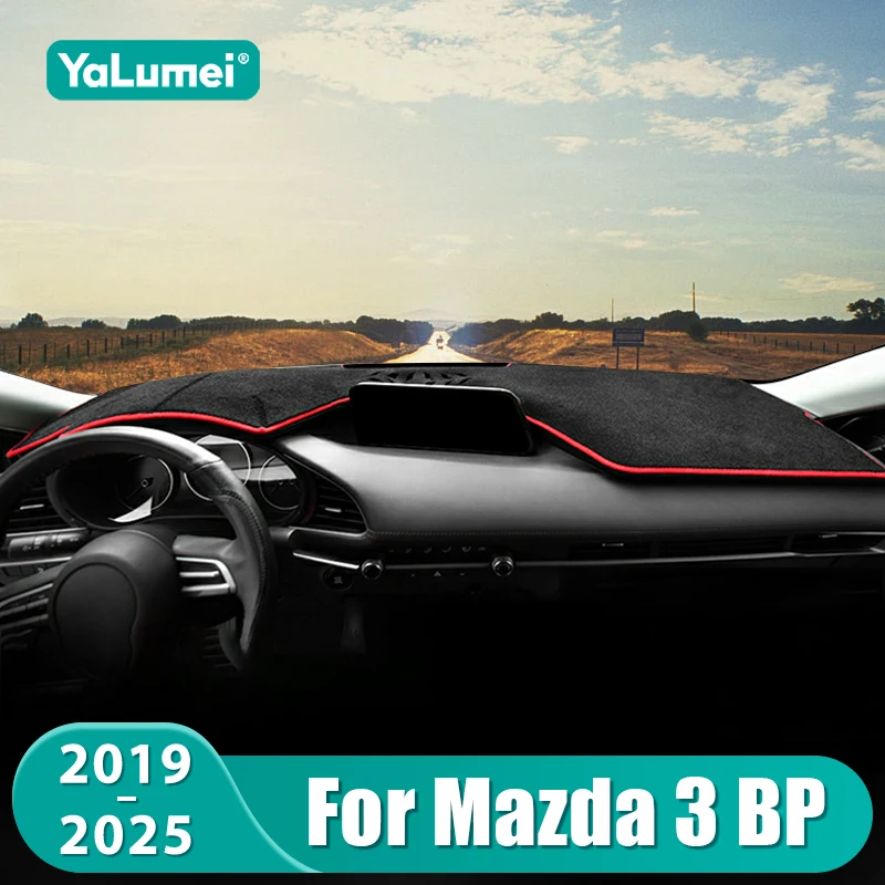 Für Mazda 3 BP 2019 2020 2021 2022 2023 2024 2025 Axela Auto Dashboard Matte Sonnenschutz Instrument Schreibtisch Nicht-slip Abdeckung Zubehör Image