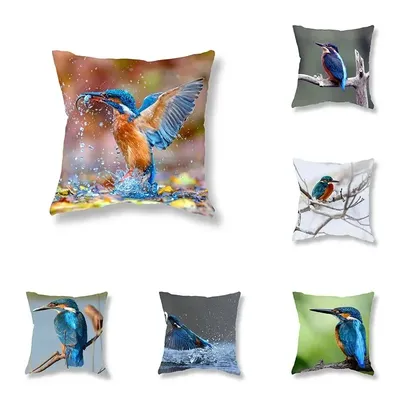 Tier Sofa Auto Dekoration Büro Spiel Stuhl Kissen Zimmer Home Niedlichen Vogel Eisvogel Kissenbezug Image