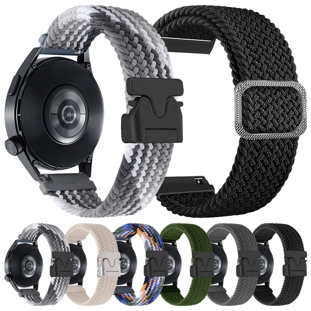 20 mm 22 mm Nylonarmband für Garmin Vivoactive 5 4 Band für Garmin Venu 3 Forerunner 165 265 255 Musik geflochtenes weiches Sportarmband Image