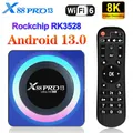 X88 Pro 13 Smart TV Box con sistema operativo Android 13.0 RK3528 Supporto 8K Decodifica video Wifi6 BT5.0 Streaming Media Player Set Top Box
