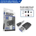 Adattatore adattatore per cuffie audio per giochi wireless per PS5 PS4 Console di gioco Cuffie per PC Trasmettitore audio Bluetooth 5.0