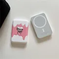 Per Iphone Custodia Powerbank Batteria esterna Paraurti antiurto Custodia protettiva per batteria magnetica wireless Custodia morbida in silicone