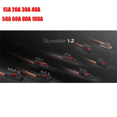 Original Hobbywing Skywalker 12A 20A 30A 40A 50A 60A 80A 100A 120A V2 Speed ESC Controller with UBEC
