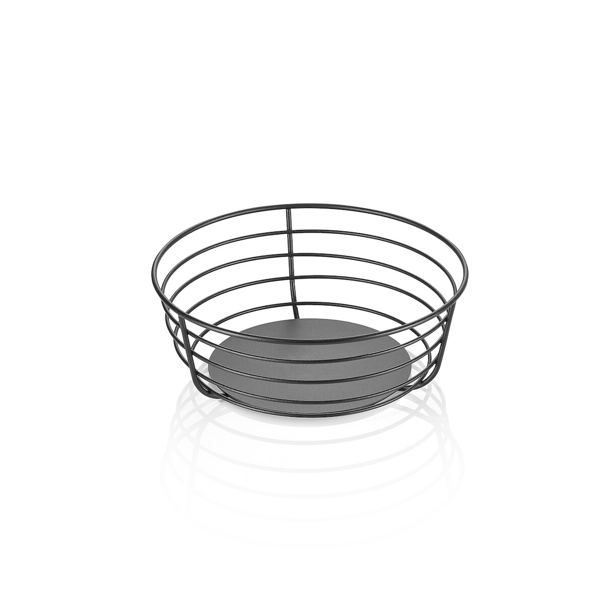 WAS Germany - Buffetkorb STEELNEST, Ø 23 cm, Höhe 8,5 cm, pulverbeschichtet, Metall Image