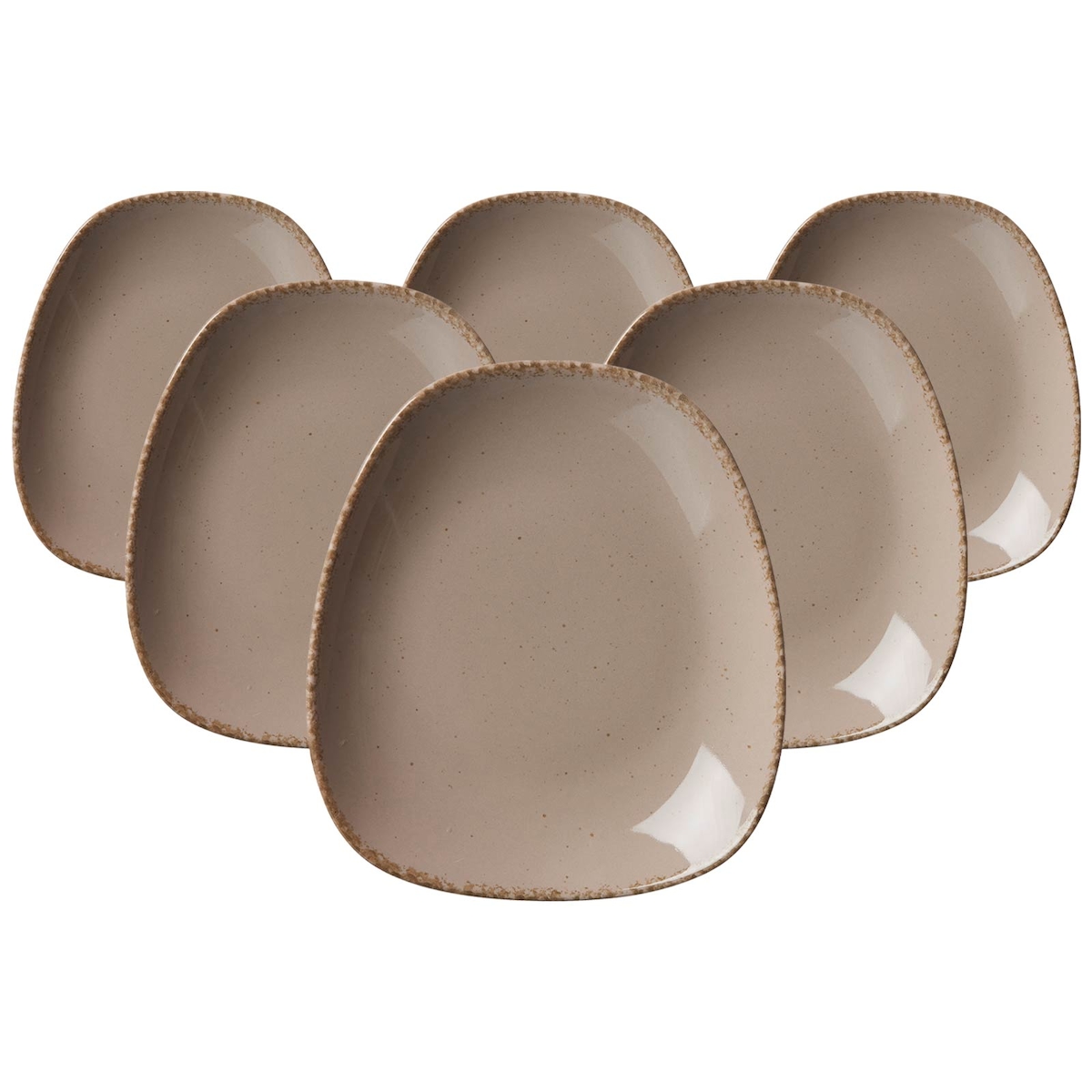 Ritzenhoff & Breker Casa Beilagenteller 19 x 16,5 cm 6er Set grau Image