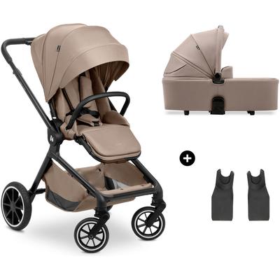 Kombi-Kinderwagen HAUCK "Move N Care Set", Baby, braun (mocca), Aluminium, Kunststoff, Polyester, Polyurethan, Kinderwagen, belastbar bis 22 kg Image