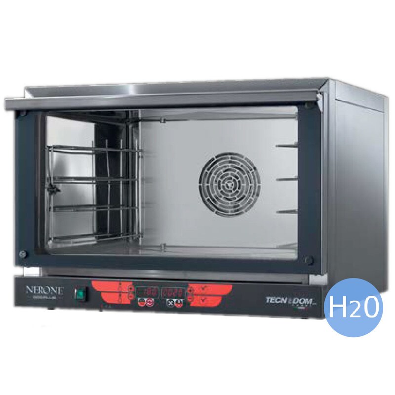 Umluftofen Tecnodom FED04NEPSV-PLUSH2O - 4 Backbleche GN1/1 oder 60x40 cm - Digital - Klapptür Image