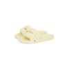 Pantolette TOMMY JEANS "TJW BRAIDED SLIDE", Damen, Gr. 42, gelb (vanille), Textil, Schuhe, Sommerschuh, Flats, Schlupfschuh, geflochtene, wattierte Bandage