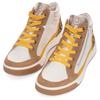 Sneakerboots ARA "ROM", Damen, Gr. 7,5 (41), beige (creme kombiniert), Glattleder, Veloursleder, sportlich, Schuhe, Schnürboots, Retro Sneaker, Higt Top Sneaker in G-Weite
