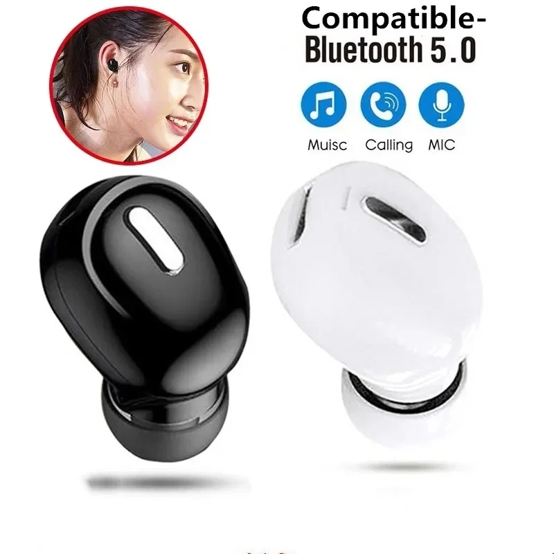 X9 Mini Drahtlose Kopfhörer Unsichtbare Einzelne mini Sport Bluetooth Kopfhörer Freisprecheinrichtung Stereo Headset Mit Mikrofon Für Handy Image