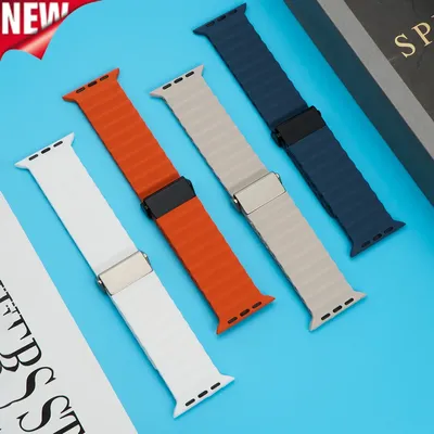 Ocean Band für Apple Watch Armband 49 mm 46 mm 45 mm 44 mm 38 42 40 41 mm Silikonarmband Correa Image