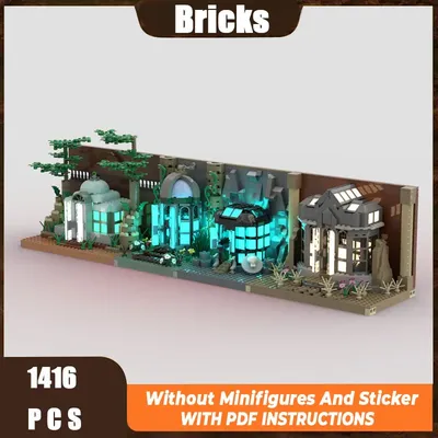 Moc Film Bausteine Modell Hogwarts - Anforderung Haus Technologie Modul Bausteine Geschenk Spielzeug DIY Set Montage Image