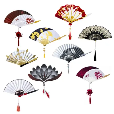 Spiel Identität V Cosplay Requisiten Fan Waffe Michiko Geisha Folding Fan Kran Schönheit Fan Image