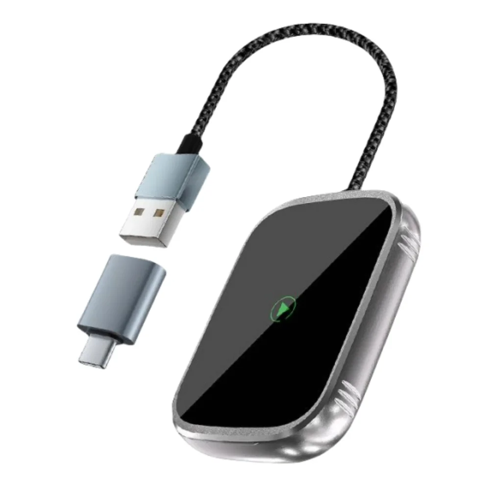 Carplay Wireless Adapter Aluminium legierung Smart Box für Apple Phone schnell verbinden Auto Multimedia OEM mit drahtlosen USB-Dongle verdrahtet Image