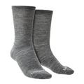 Bridgedale - 2er Pack Liner Base Layer Boot Socks - Grau