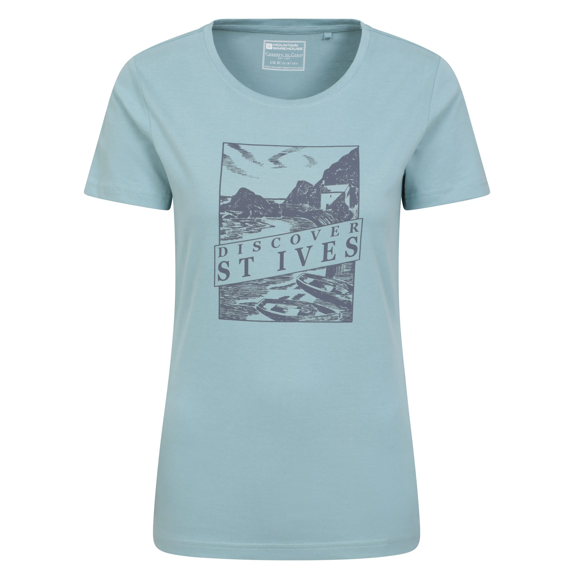 Mountain Warehouse - "Discover St Ives" T-Shirt für Damen (Blau) Image