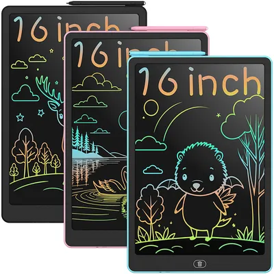 16 Inch LCD Writing Tablet, Large Electronic Drawing Board with Vibrant Colors, Erasable Screen,