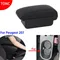 Accoudoir en cuir Pu avec USB, boîte de rangement centrale intérieure pour Peugeot 207CC, accessoires de voiture, pour Peugeot 207CC