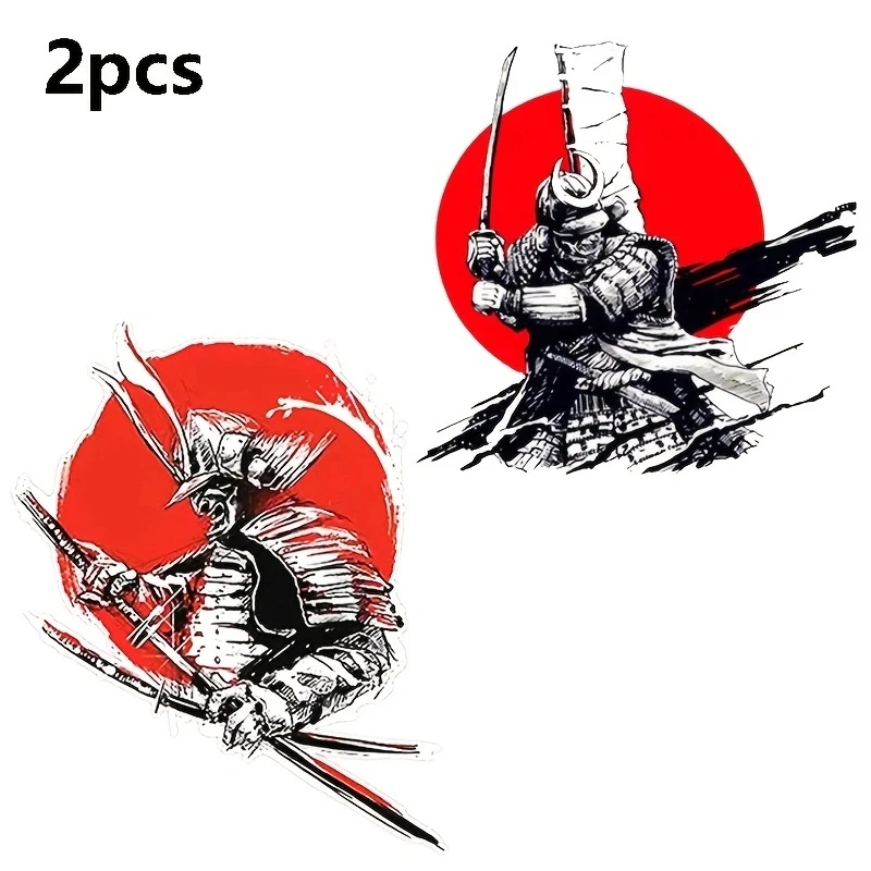 2 pièces Hannya samouraï voiture emblème japon autocollant 3D vinyle Badge Moto Moto style pour voiture Moto casque vélo