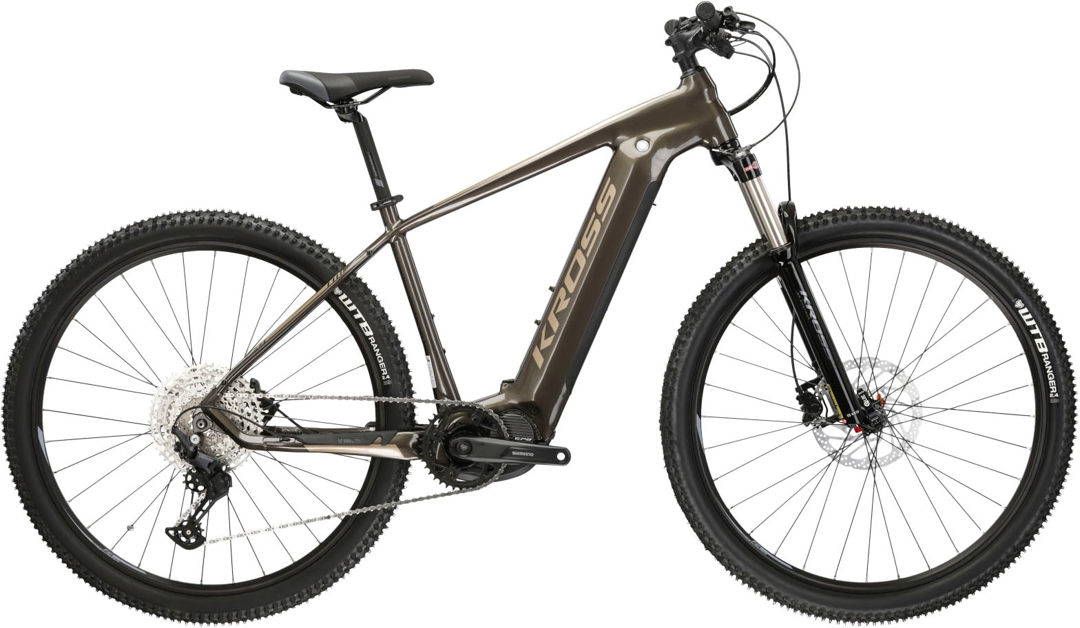 E-Bike KROSS "KROSS E-MTB Level Boost 2.0 29" braun" Gr. 51, braun (braun, schwarz), Elektrofahrräder, 51cm, 29 Zoll (73,66cm), Pedelec, Elektrofahrrad für Damen und Herren Image