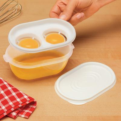 3-Piece Easy-to-Use Double Egg Separator Set - 6.05 x 2.68 x 3.63