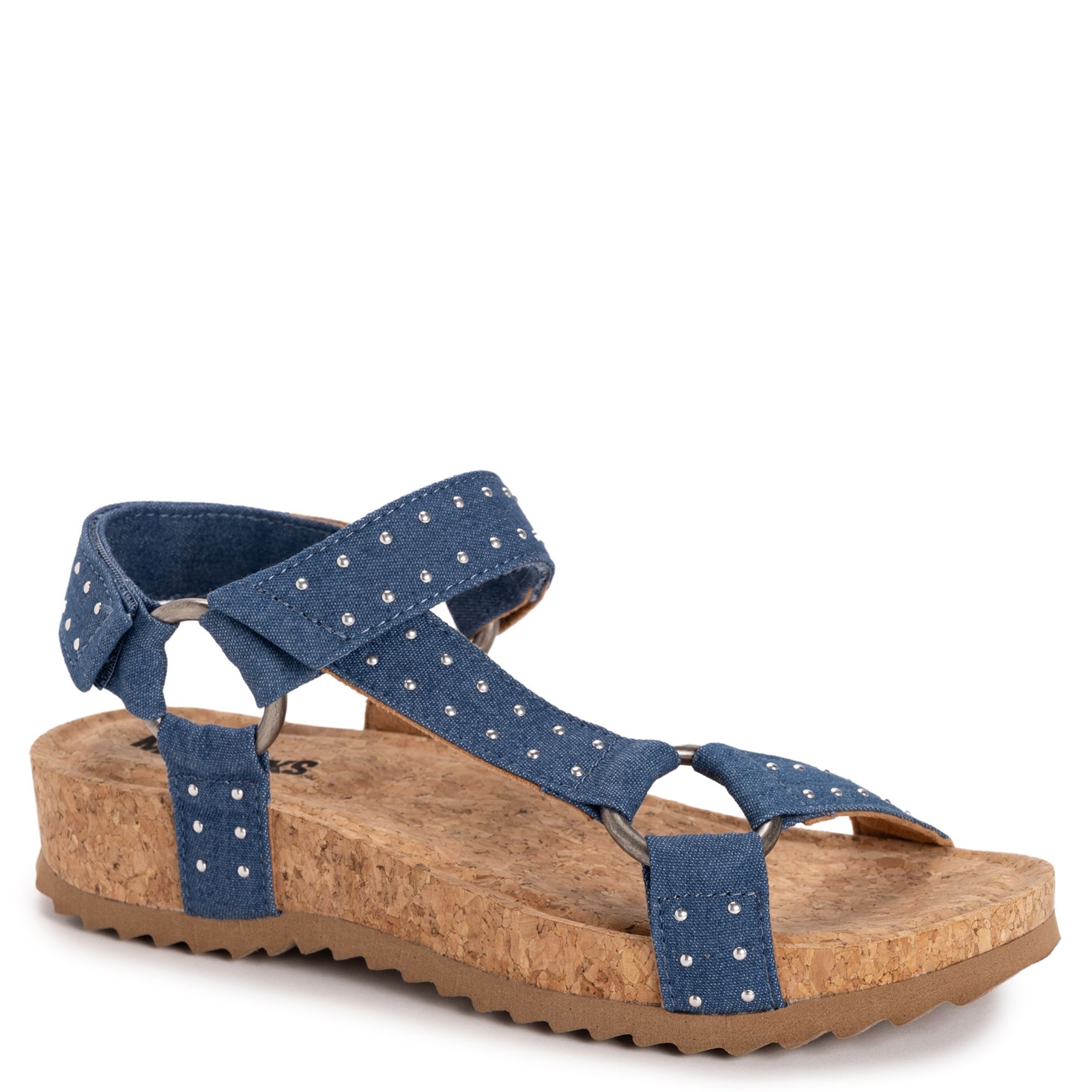 MUK LUKS Piper Sandal - Womens 10 Blue Sandal Medium