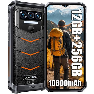 TEMU Oukitel Wp38 Rugged Smartphone, 13, 6.52 Inch Screen, Waterproof-10600mah Battery,12 (6+6) Gb +256gb Rom, 13mp + 5mp Camera, 4g /nfc/otg/gps/ Image