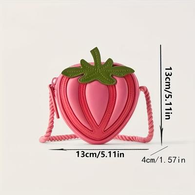 TEMU A Stylish And Versatile Mini Crossbody Bag For Carrying , Designed With A Strawberry Pattern. Image