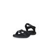 Trekkingsandale ECCO "ECCO OFFROAD ROAM W", Damen, Gr. 38, schwarz, Leder, sportlich, Schuhe, Outdoorschuh, Sommerschuh, Freizeitsandale, mit Klettverschlüssen