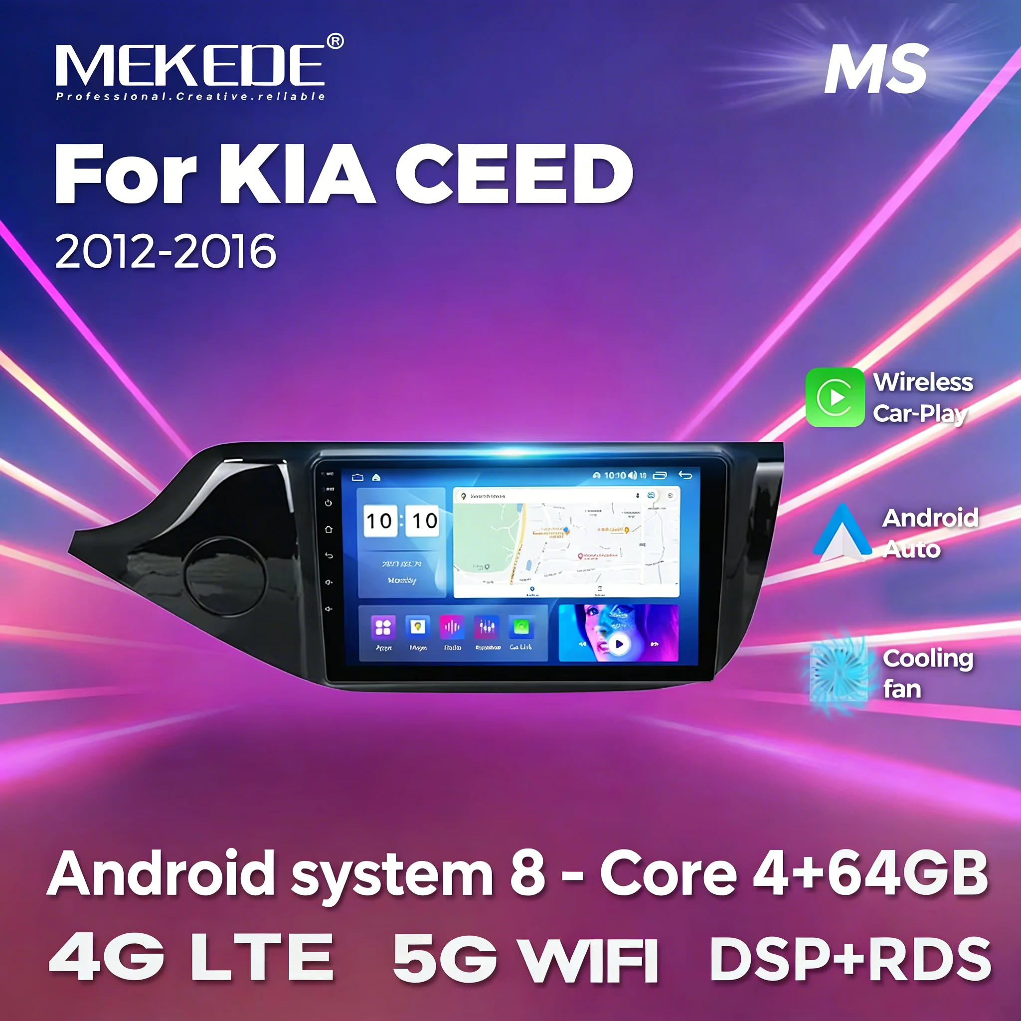 MEKEDE 2 Din Auto Radio Stereo Für Kia CEED 2 JD 2012-2018 Alle In Einem 9 "Multimedia Android auto Carplay WIFI BT GPS Audio Image