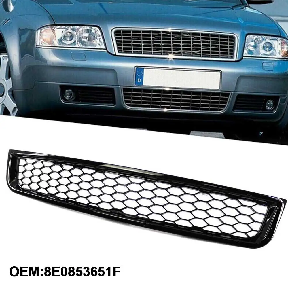 Für Audi A4 B6 2002-2005 Auto Waben Mesh Auto Frontschürze Kühlergrill Mesh Center Racing Grills Image