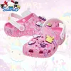 Cartoon Cartoon Sanrio Familie abnehmbare Patch Kinder sandalen bequeme und rutsch feste Sommer Kinderschuhe.