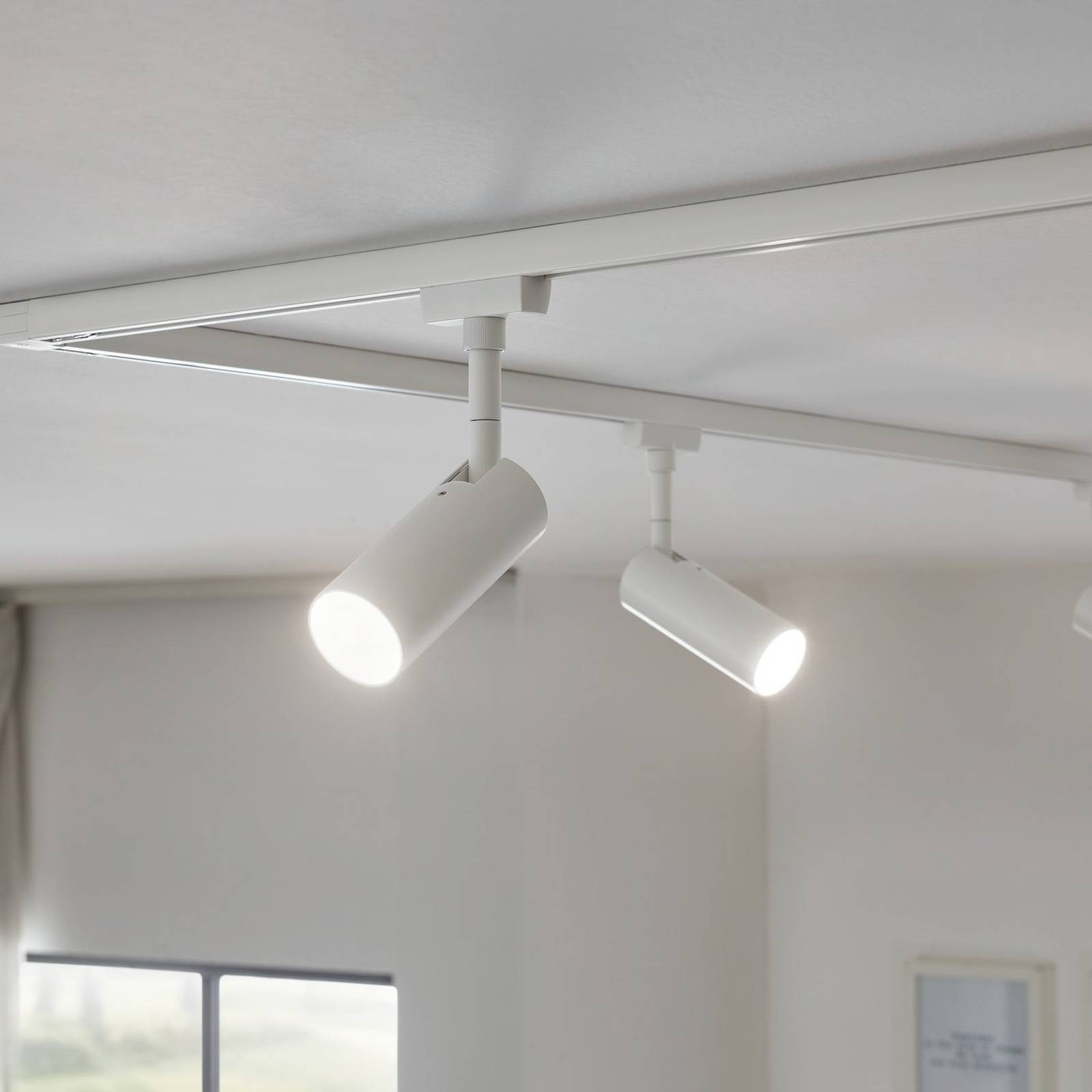 Paulmann URail Tubo Spot 3-step-dim 3.000K weiß Tubo, dimmbar, weiß / opal, für Wohn- / Esszimmer, Metall, Modern