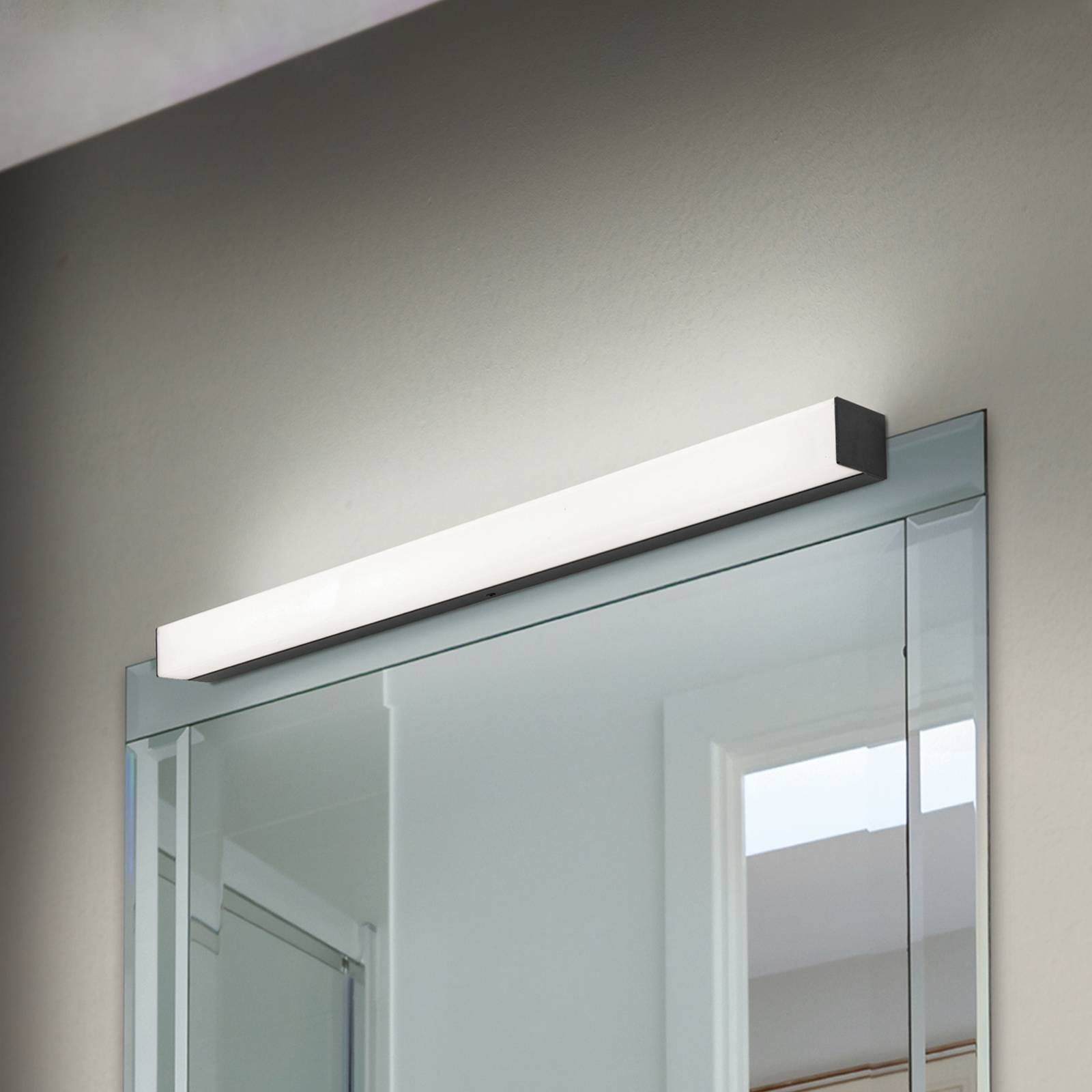 ORION Wandlampe Horizon, schwarz, für Badezimmer, Aluminium, Wandleuchte, Wandlampe Bad