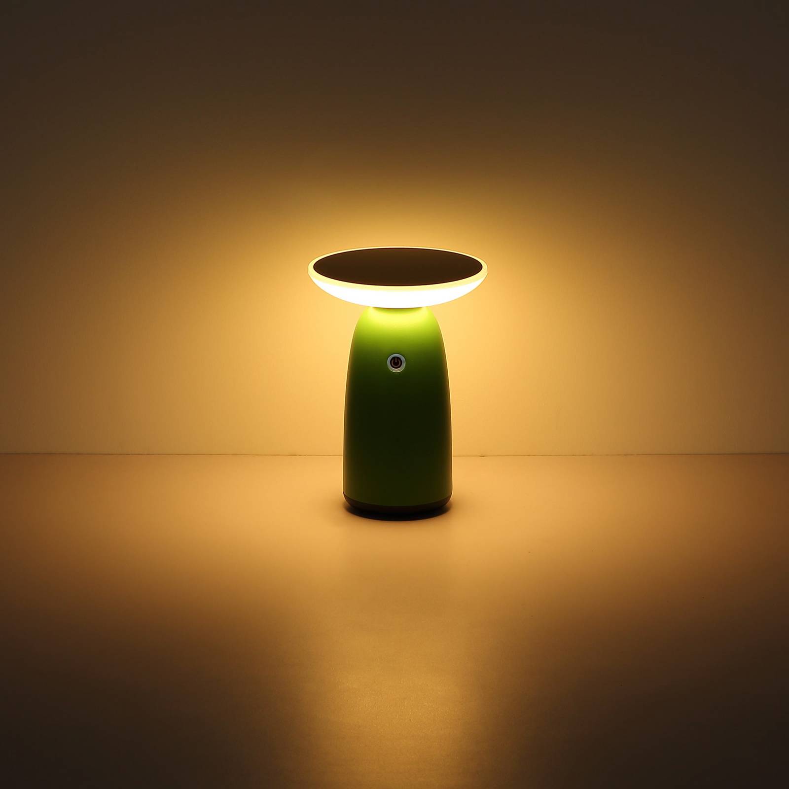 Globo LED-Solar-Tischleuchte 36625, weiß, Metall, 23 cm, dimmbar, weiß / opal, Aluminium, Modern, Solarleuchten