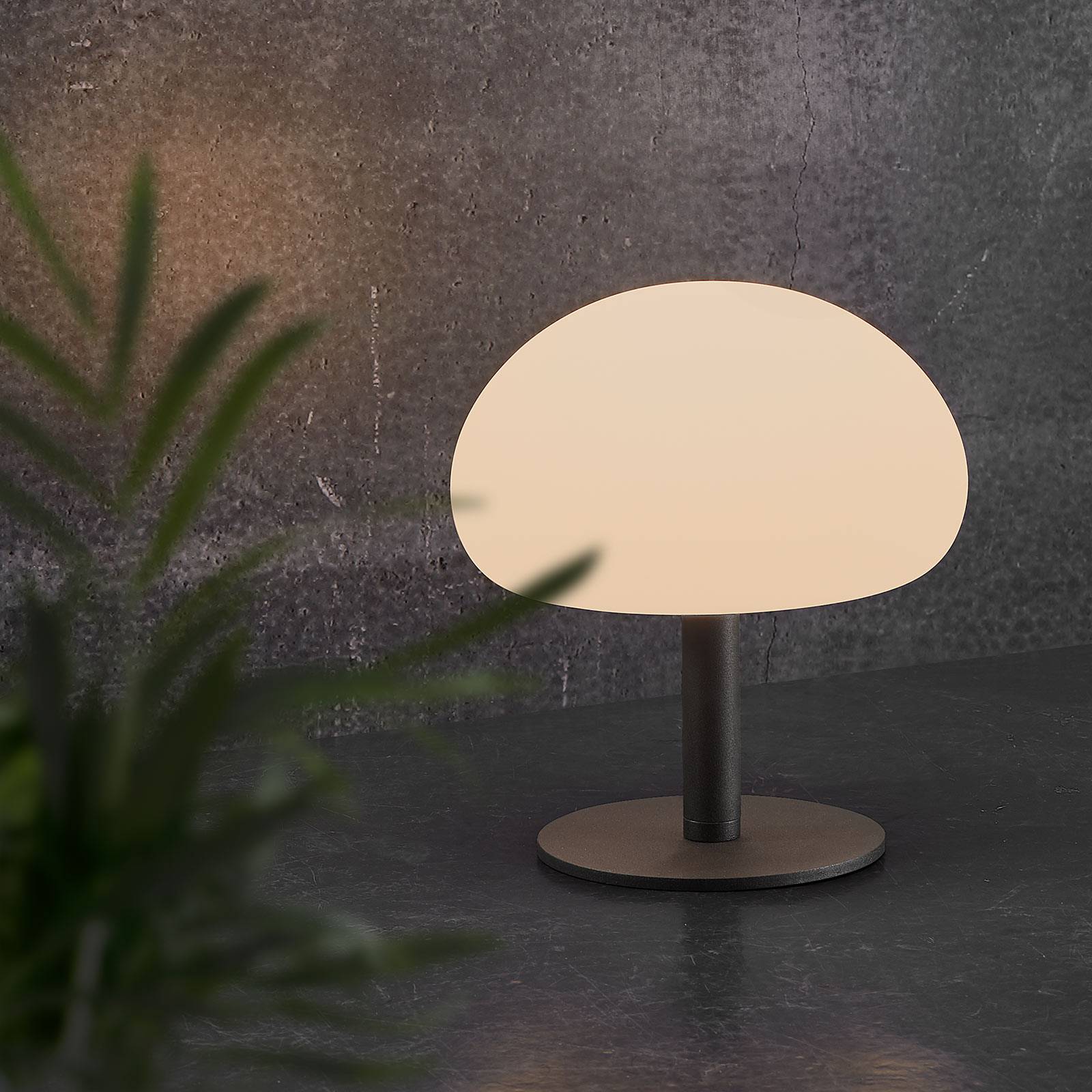 Nordlux LED-Tischleuchte Sponge table mit Akku 21,5 cm table, dimmbar, weiß / opal, Metall, Modern