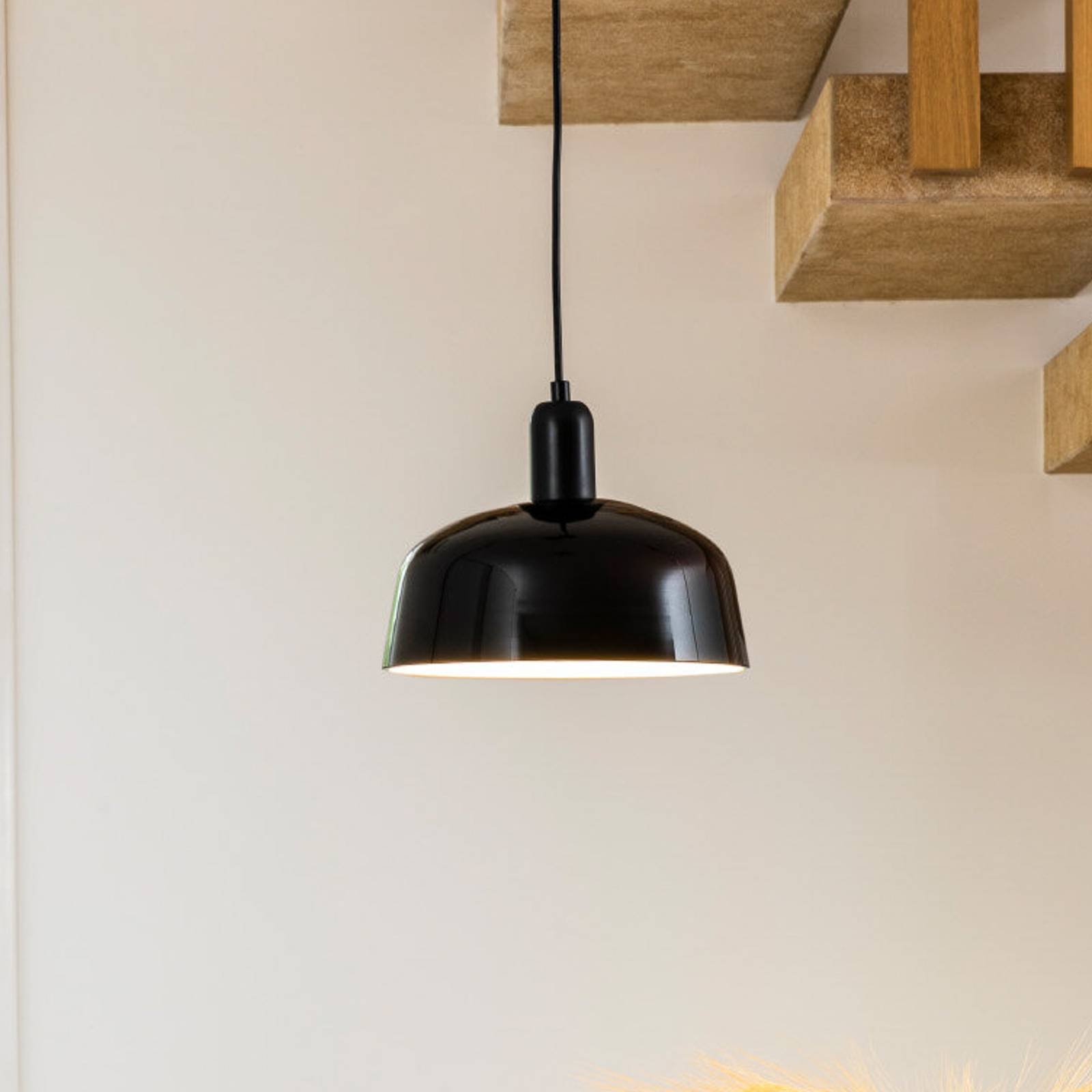 FARO BARCELONA Glas Hängelampe Tatawin, dimmbar, schwarz, für Wohn- / Esszimmer, Glas, Modern, Pendelleuchte