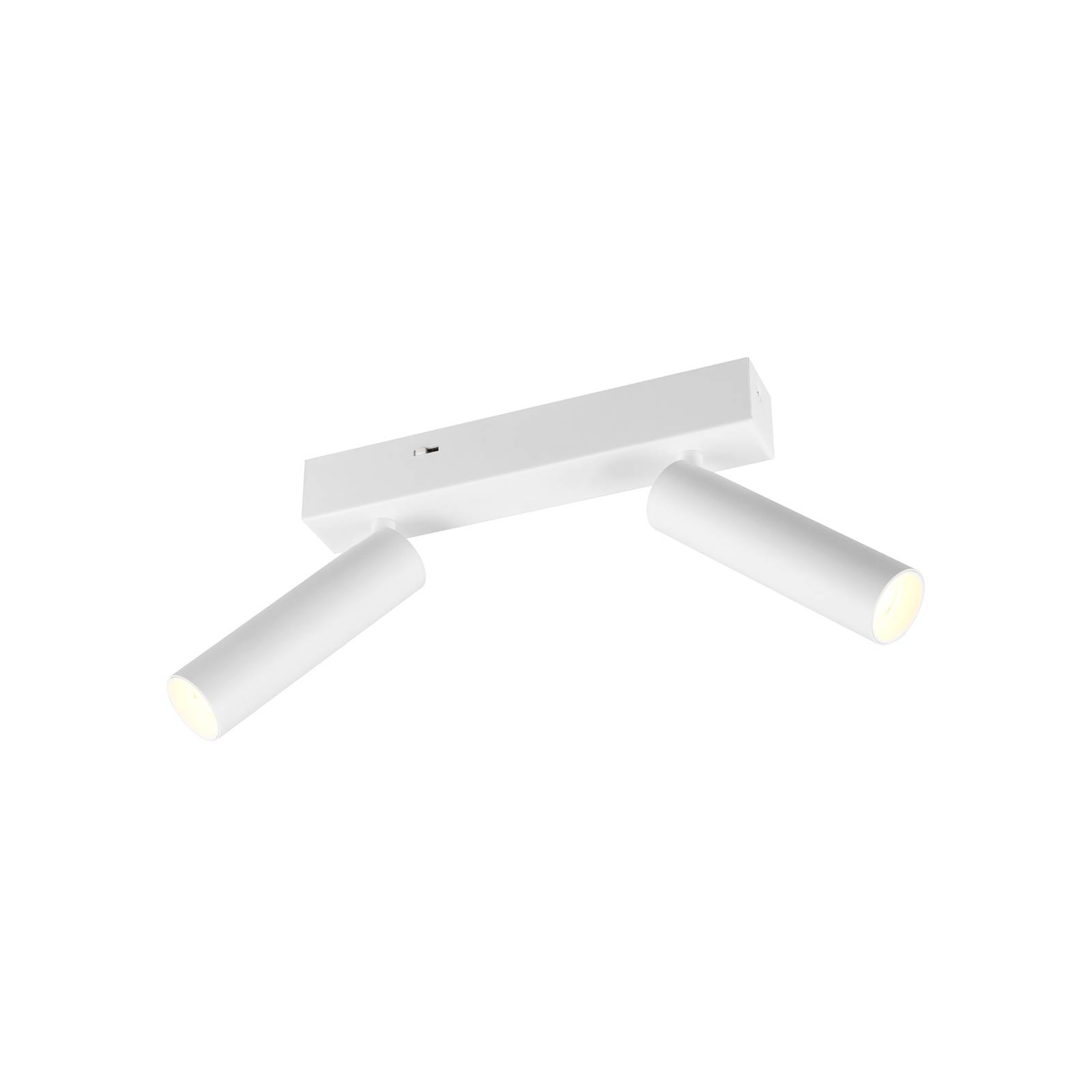 Trio Lighting LED-Deckenspot Ambala, 2-fl., weiß, Metall, CCT, dimmbar, weiß / opal, für Wohn- / Esszimmer, Metall, Modern, LED Deckenlampe
