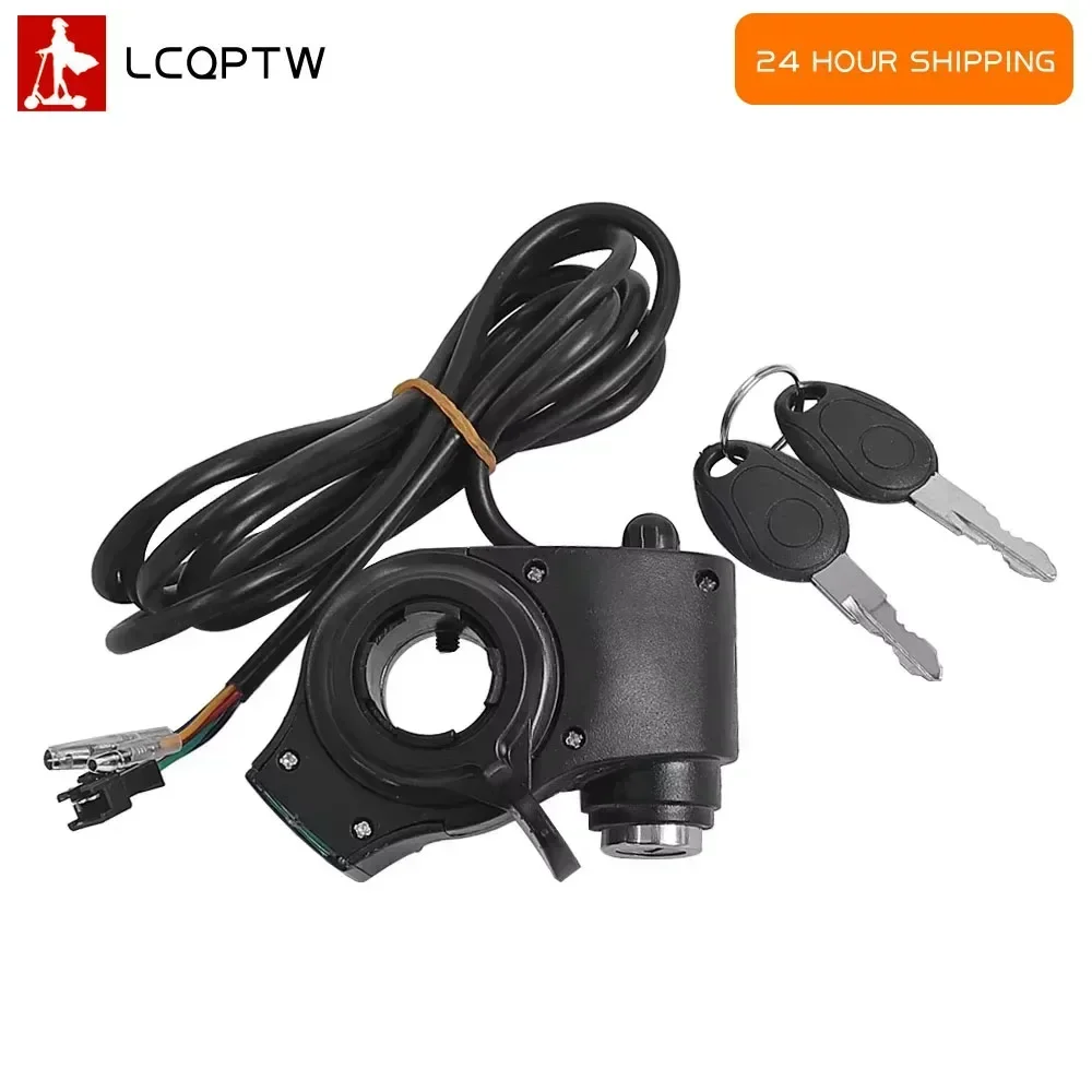 Daumen-drossel Spannung Voltmeter Digital Für Elektrische Roller LCD Display Schalter Power Mit Tastensperre Elektrische Fahrrad Teile Image