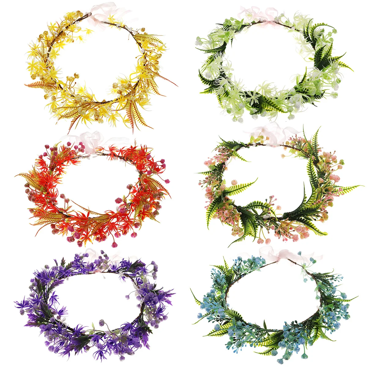 Braut Hochzeit handgemachte Mode Girlande dauerhafte Blumen kronen für Damen Prinzessin Tiara Accessoires Meer Urlaub Haar bänder Image