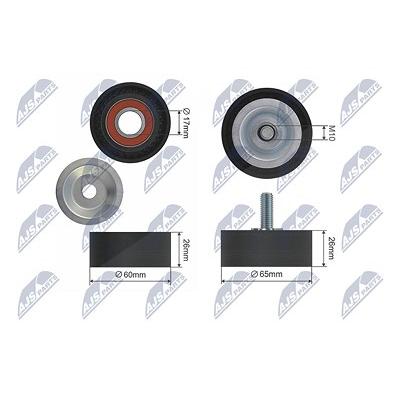 Nty Spannrolle, Keilrippenriemen [Hersteller-Nr. RNK-BM-002] für BMW