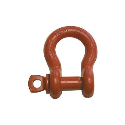 CM Columbus Mckinnon Screw Pin Anchor Shackles, 3/4 in Bail Size, 6.5 Tons, Orange Paint (490-M652P) Each